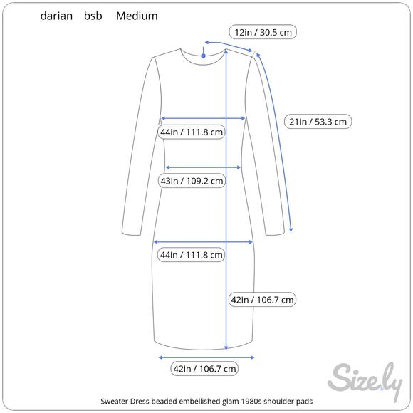 Sweater Dress beaded embellished glam 1980s shoulder pads purple - Picture 2 of 12